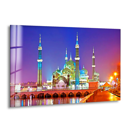Crystal Mosque Print on Glass Art Pieces