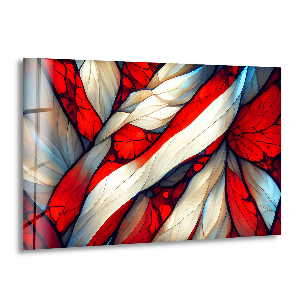 Stained Red Glass Wall Art glass photo prints, glass picture prints