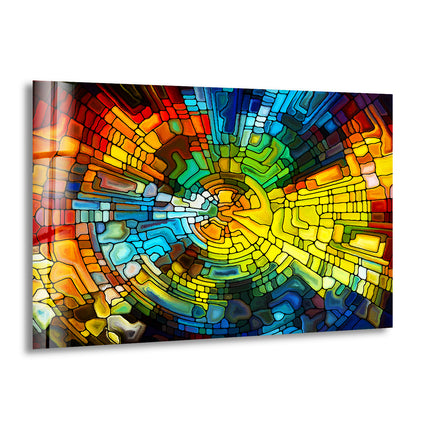 Colorful Design of Stained Glass Wall Art 