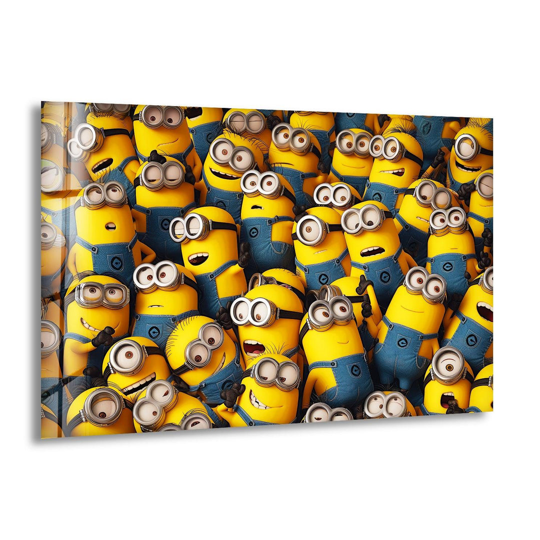 Despicable Me (Minions) Glass Wall Art  cglass art painting, glass art for the Wall
