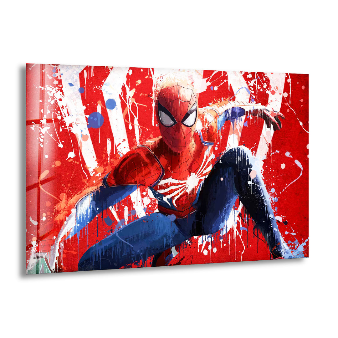 Spiderman 3 Glass Wall Art glass art painting, glass art for the Wall
