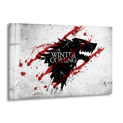 Game Of Thrones Winter Is Coming Glass Wall Art