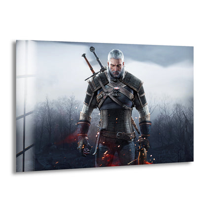 The Witcher Geralt Glass Photo Prints for Wall