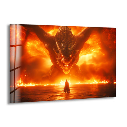 The Hobbit Smaug Tempered Glass Wall Art Designs