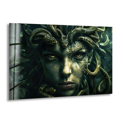 Medusa Glass Wall Art custom glass pictures, glass art prints
