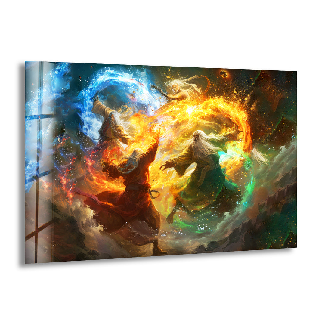 Elements Wizards Glass Wall Art Glass Printing Wall Art, Print photos on glass
