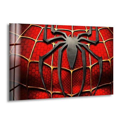 Spider-Man Symbol High-Quality Glass Photo Prints