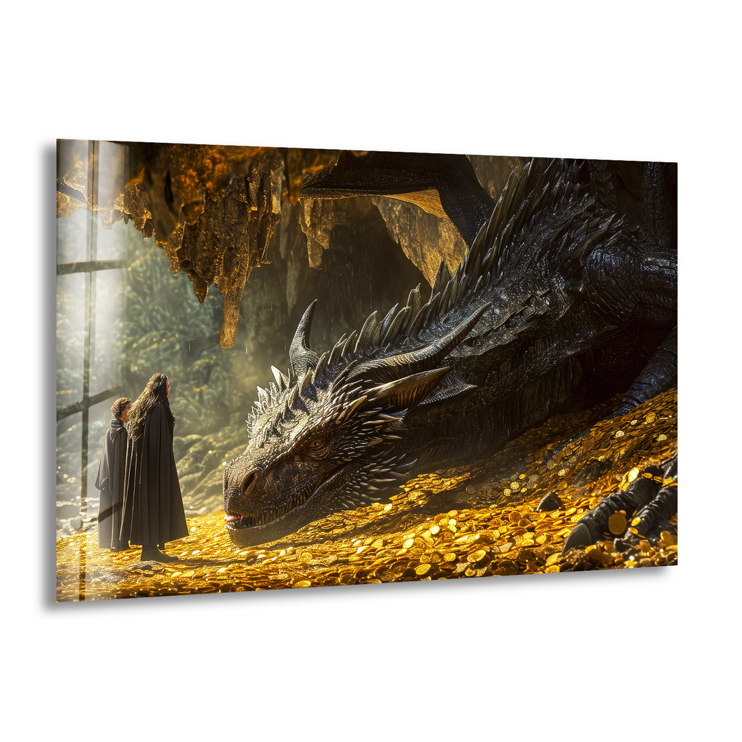 Game Of Thrones Smaug Glass Wall Art Glass Printing Wall Art, Print photos on glass
