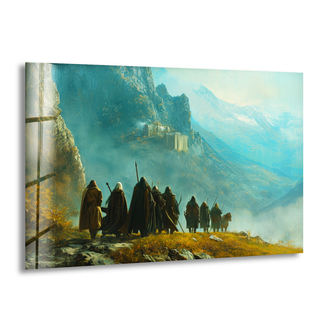 Lord of the Ring Castle Glass Wall Art print picture on glass, Tempered Glass Wall Art
