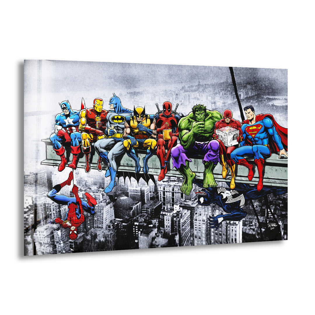 SuperHeroes Glass Wall Art Glass Printing Wall Art, Print photos on glass
