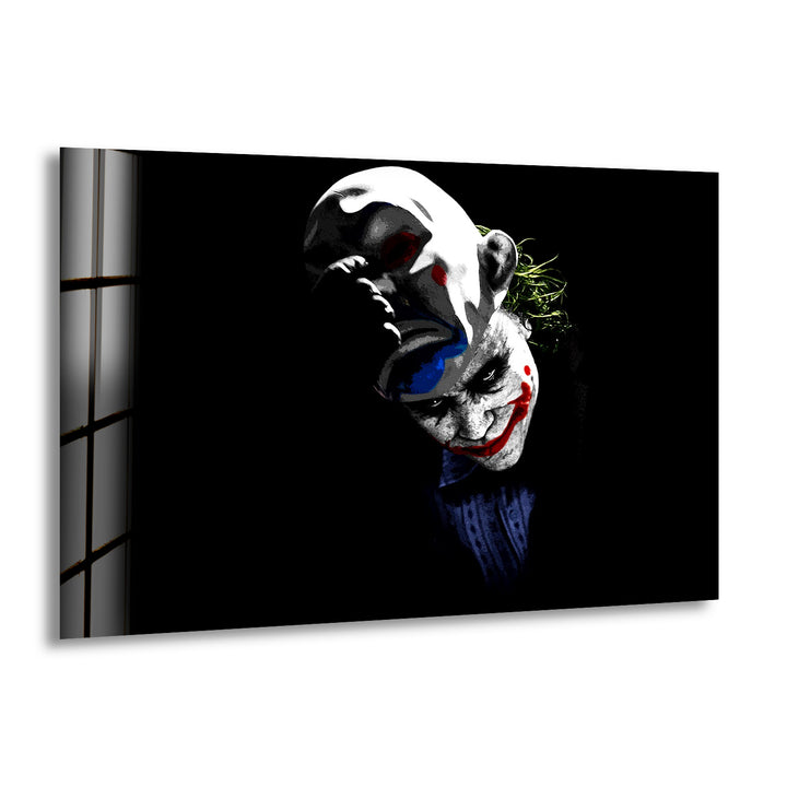 Dark Knight Joker Glass Wall Art glass pictures for Wall, glass prints wall art
