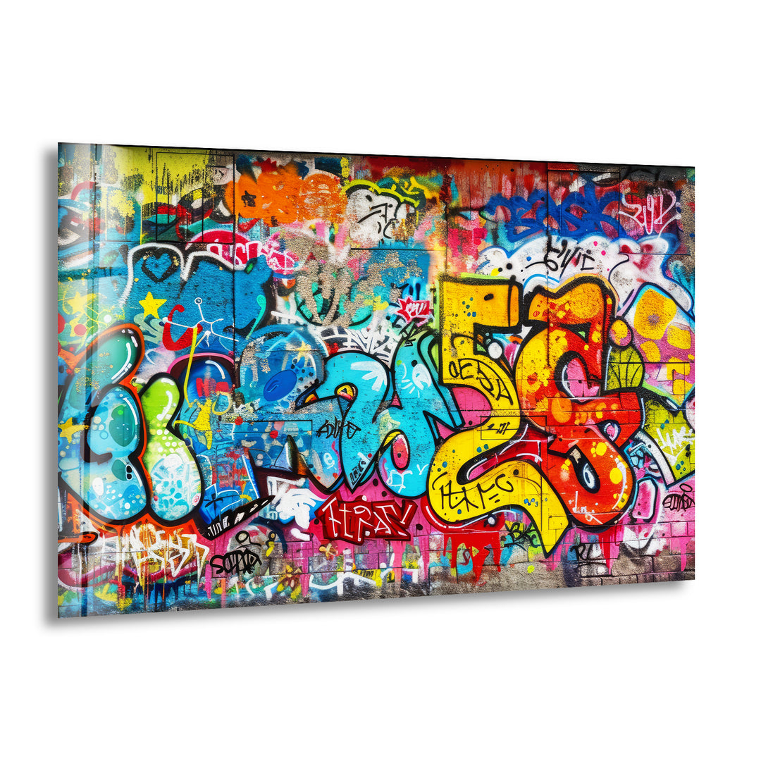 Street Grafitti Glass Wall Art art glass wall art, glass wall art pictures
v