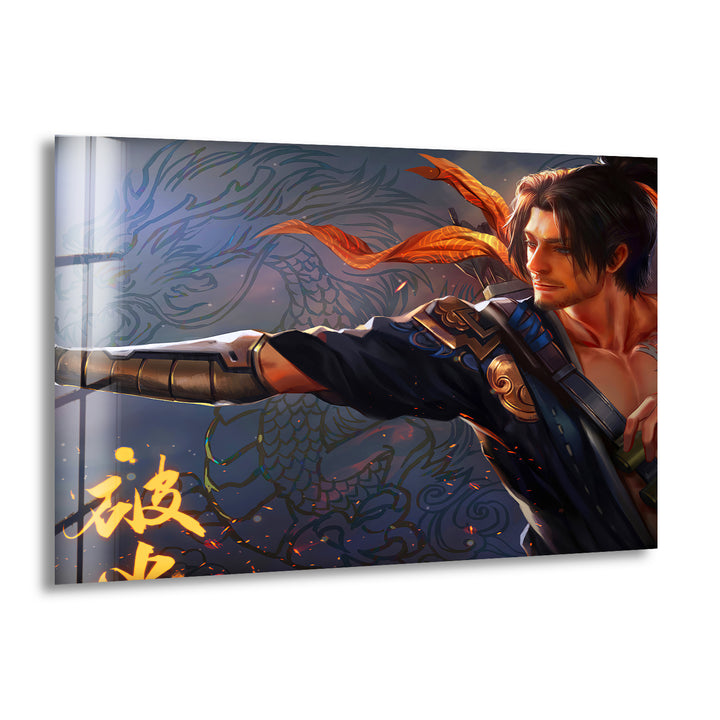 Hanzo Overwatch Art Picture on Glass Art