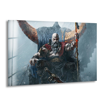 God of War Ragnarok Glass Wall Art glass photo prints, glass picture prints
