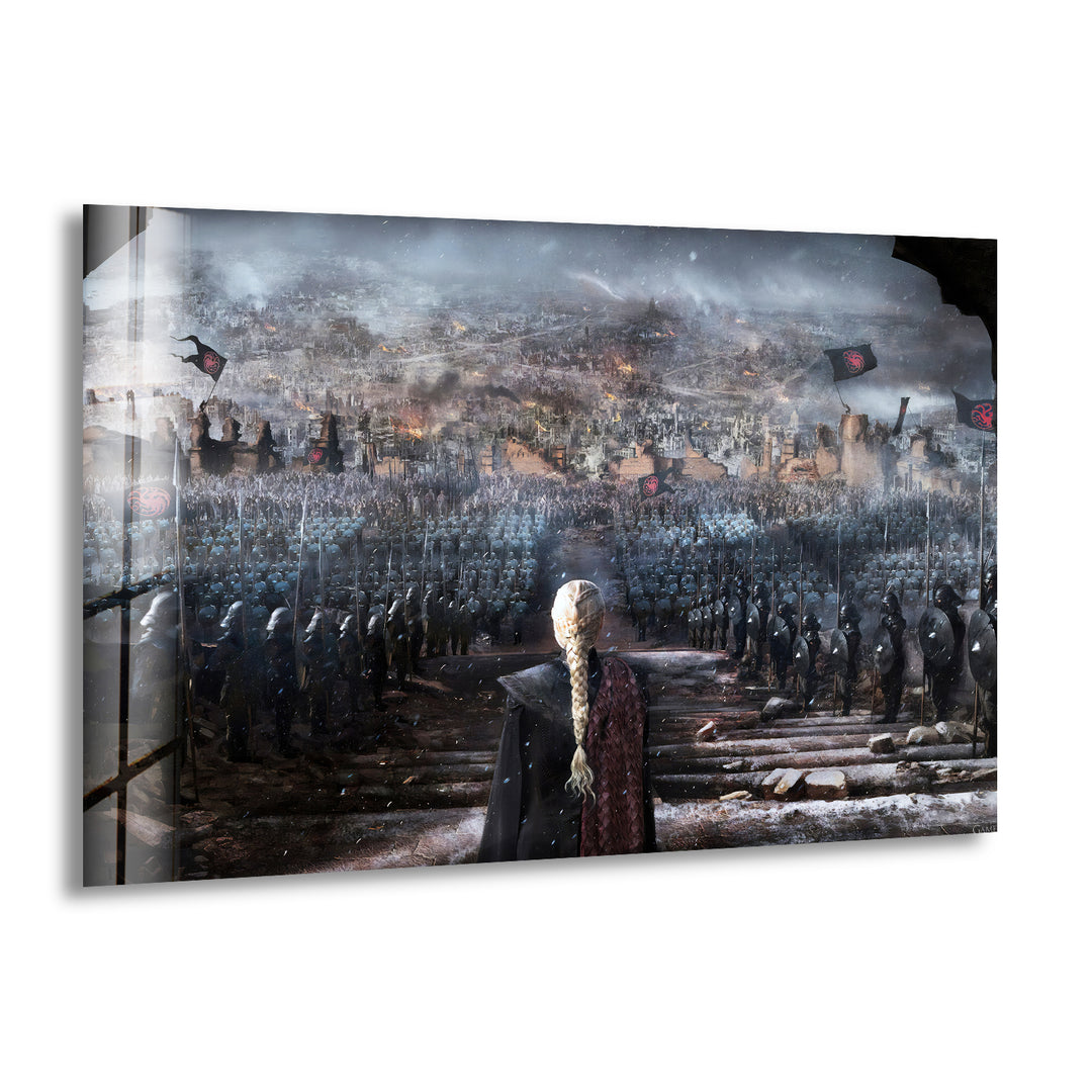 Game Of Thrones Battle for the Throne Glass Wall Art