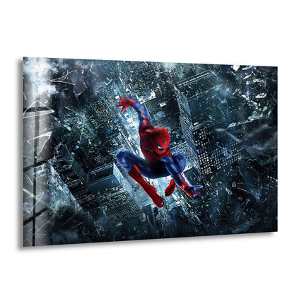 The Amazing Spiderman Movie Banner Glass Pictures