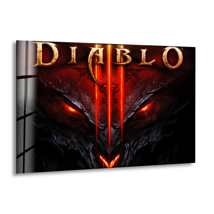 Diablo 3 Reaper Of Souls Glass Wall Art custom glass pictures, glass art prints
