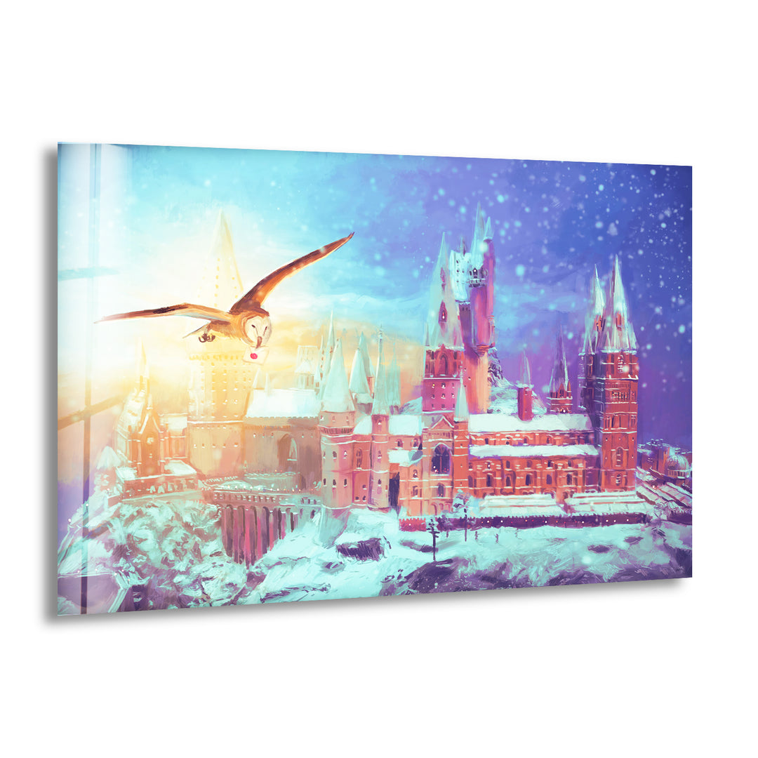 Hogwarts School Glass Wall Art glass pictures for Wall, glass prints wall art
