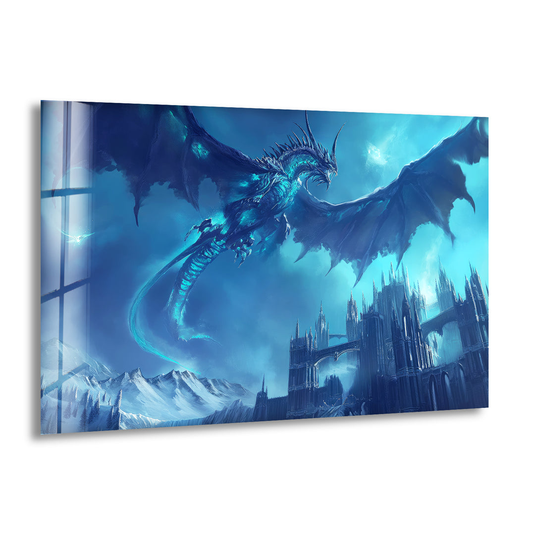 Wrath of Lich King Sindragosa Glass Prints Art