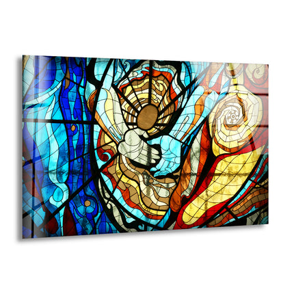 Cosmovitral Toluca Glass Wall Art, print picture on glass,Tempered Glass Wall Art