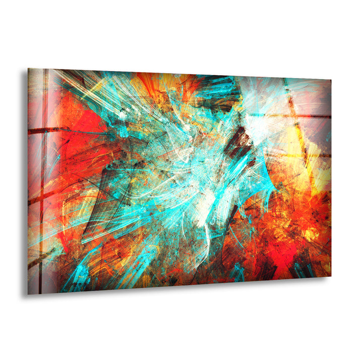 Colorful Abstract Marble Glass Wall Art