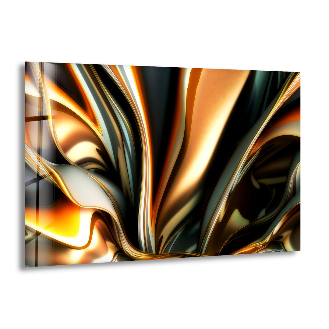 Beautiful Abstract Wall Art on Glass