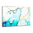 Blue Marble Abstract Tempered Glass Wall Art