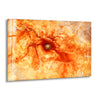 Orange Marbled Glass Wall Art, print picture on glass,Tempered Glass Wall Art