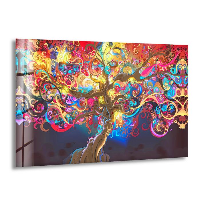 3D Stunning Abstract Art Glass Wall Art