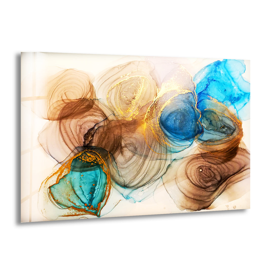 Colorful Oil Water Abstract Glass Wall Art, glass printing Wall art, tempered glass art