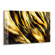 Spectacular Black and Gold Glass Wall Art, print picture on glass,Tempered Glass Wall Art