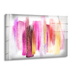 Abstract Alcohol Ink Pink Gold Glass Wall Art print picture on glass, Tempered Glass Wall Art