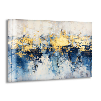 Abstract Colors of Earth Glass Wall Art