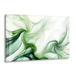 Abstract Green Tones ink Splashes Glass Wall Art