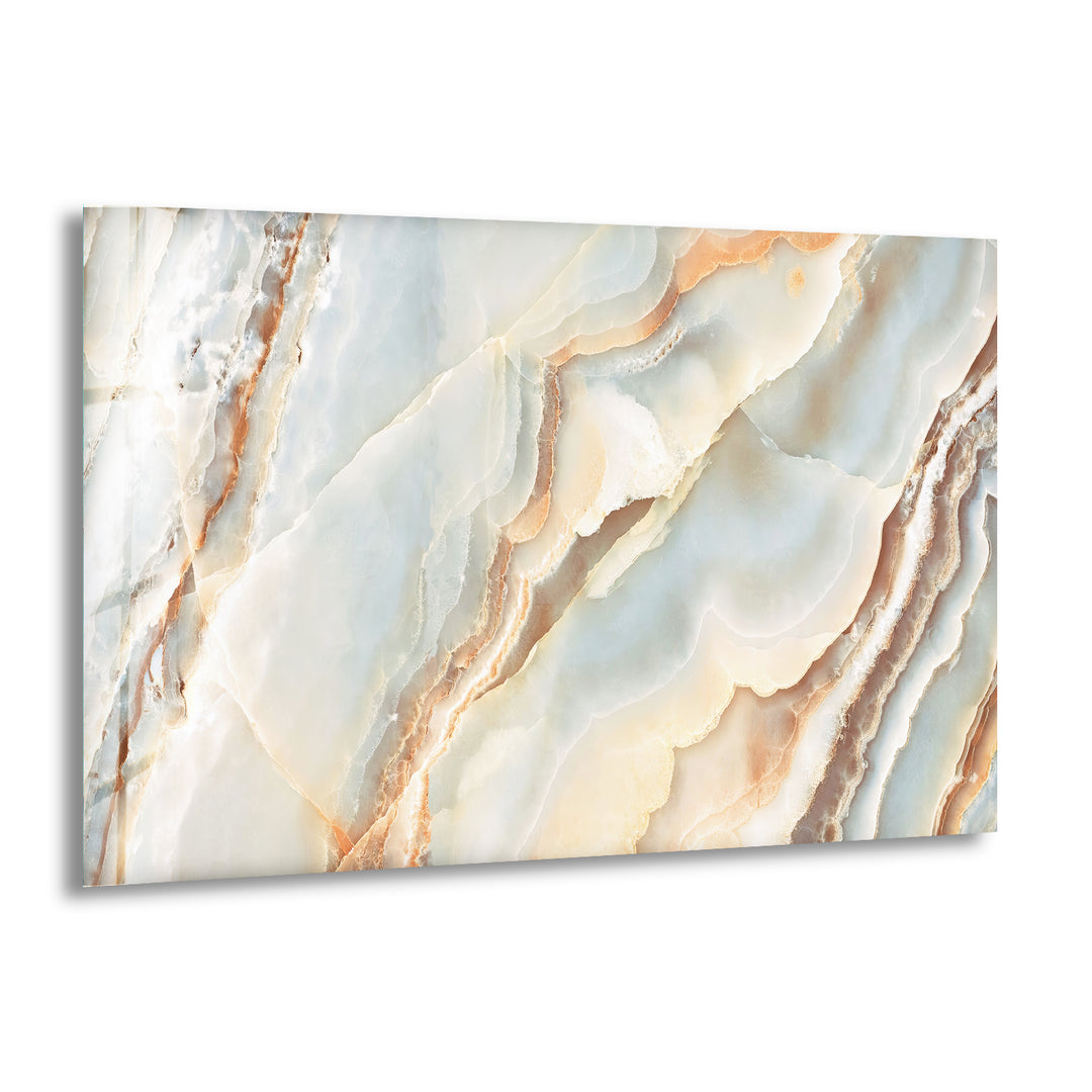 Soft Colors Marbled Abstract Glass Wall Art, glass picture prints, print on glass