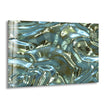 Shiny Blue Waves Glass Wall Art, print picture on glass,Tempered Glass Wall Art