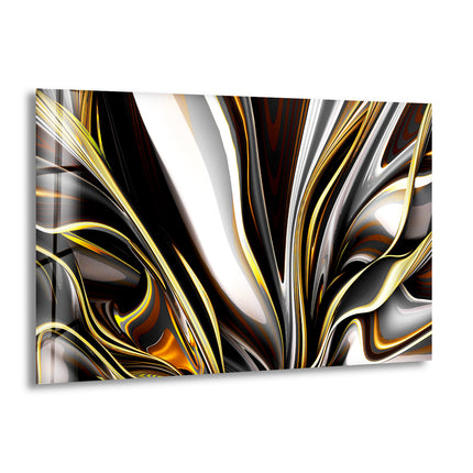 Elegant Large Abstract Glass Wall Art