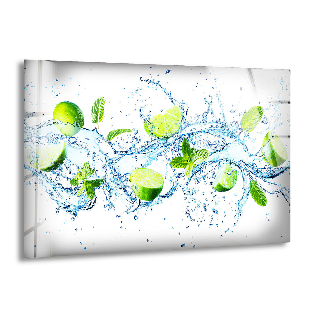 Citrus Fruit Kitchen Glass Wall Art, print picture on glass, Tempered Glass Wall Art