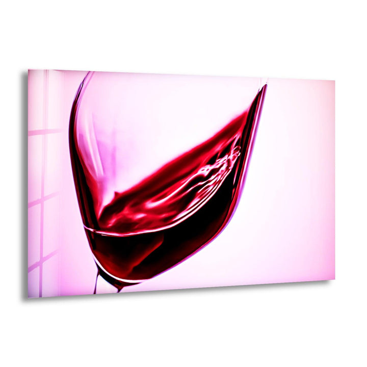 Red Wine Kitchen Glass Wall Art, print on glass, glass printed photos