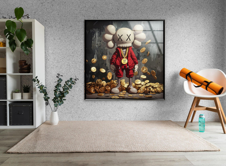 Rich Kaws Glass Wall Art Glass Printing Wall Art, Print photos on glass
