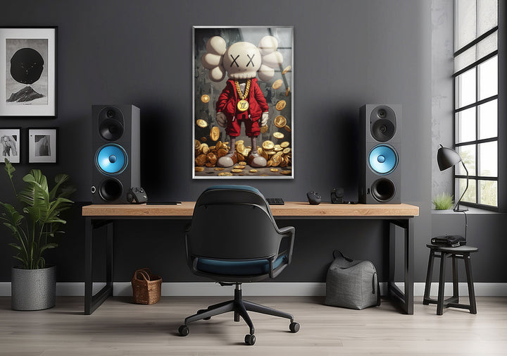 Rich Kaws Glass Wall Art glass image printing, glass prints from photos
