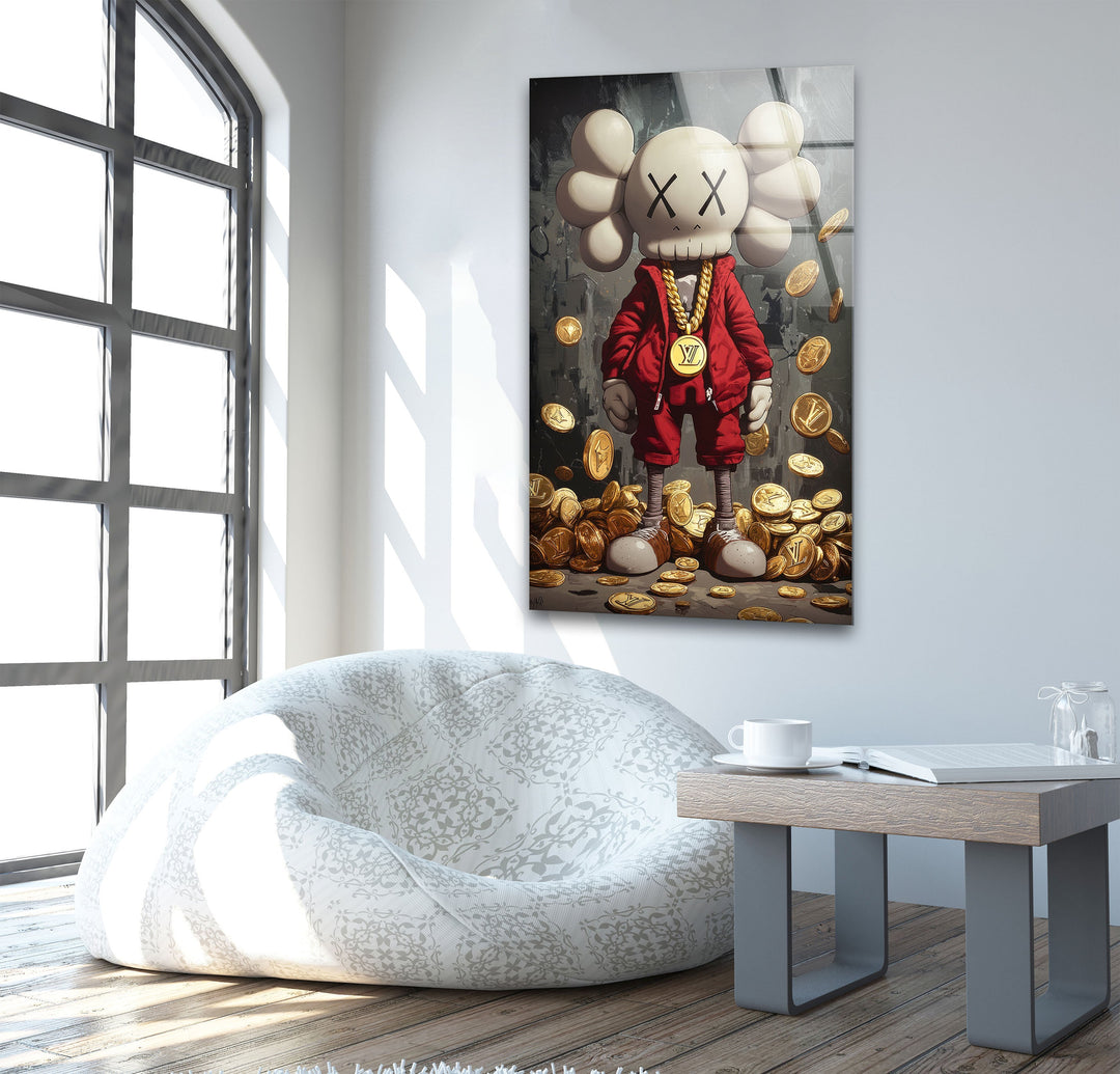 Rich Kaws Glass Wall Art large glass photo prints, glass wall photos
