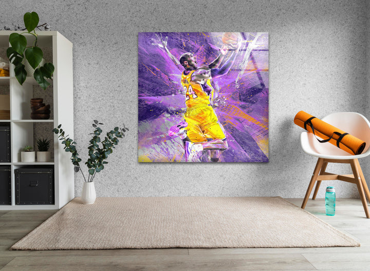 Kobe Bryant Tempered Glass Wall Art - MyPhotoStation