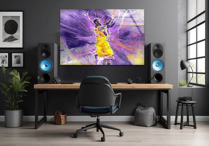 Kobe Bryant Tempered Glass Wall Art - MyPhotoStation