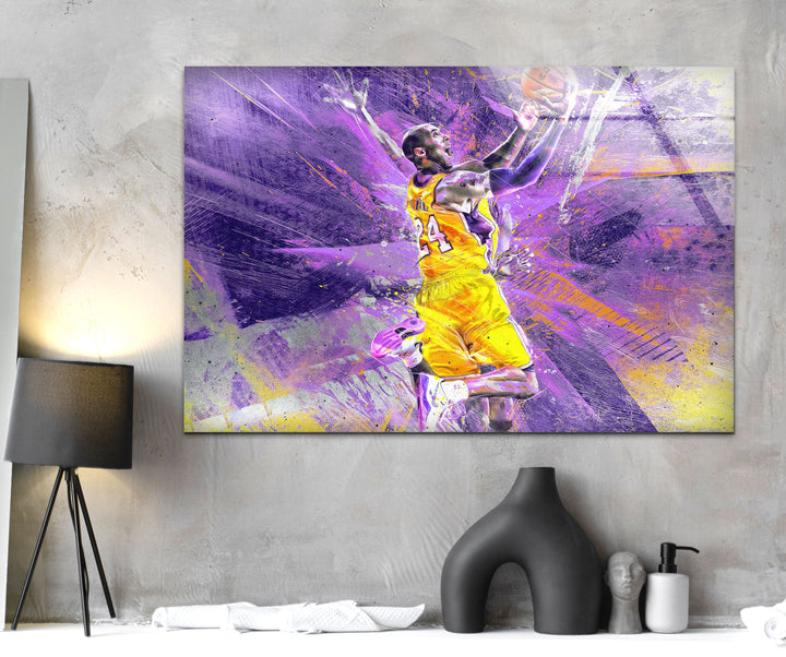 Kobe Bryant Tempered Glass Wall Art - MyPhotoStation