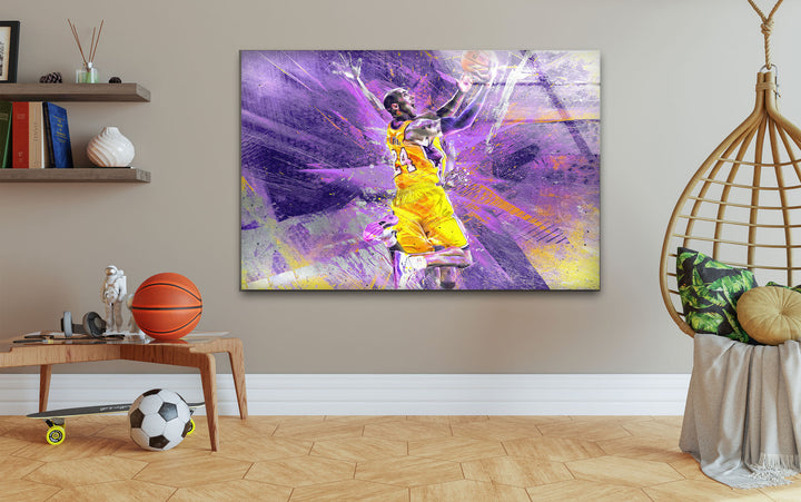 Kobe Bryant Tempered Glass Wall Art - MyPhotoStation