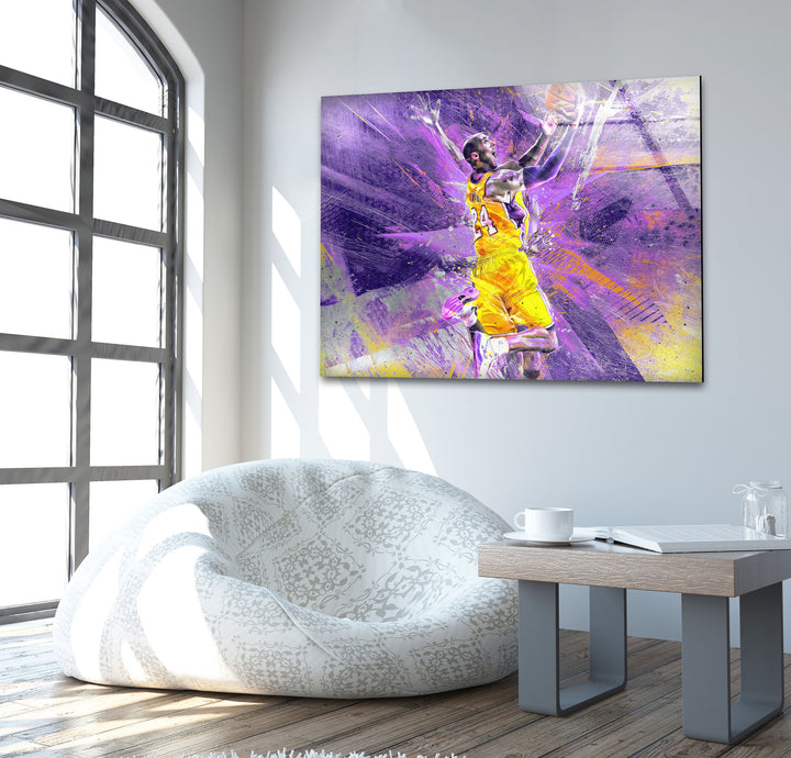 Kobe Bryant Tempered Glass Wall Art - MyPhotoStation