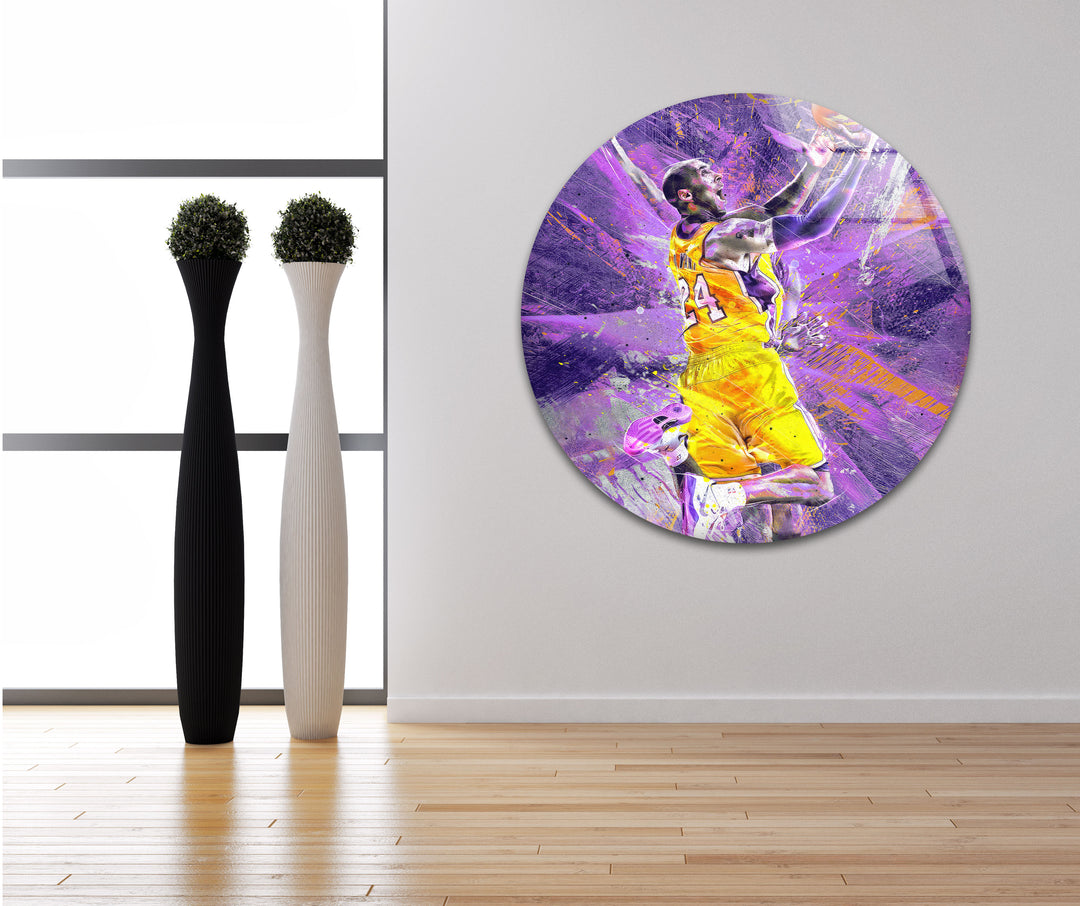 Kobe Bryant Tempered Glass Wall Art - MyPhotoStation