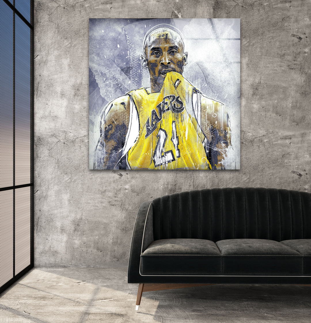 Kobe Bryant Glass Wall Pictures Art