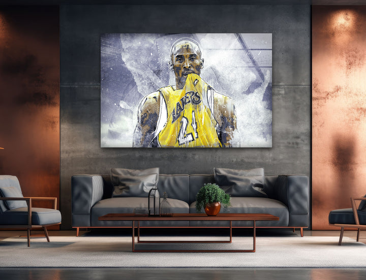 Kobe Bryant Glass Wall Artwork